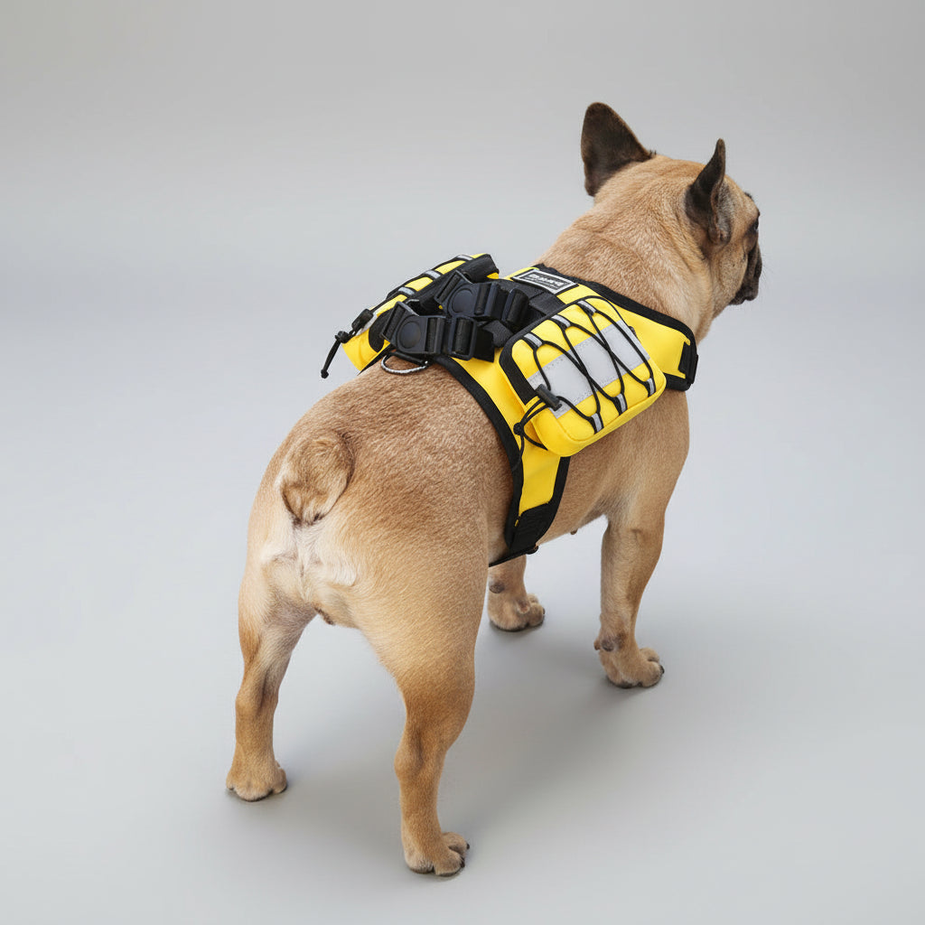 Arnés Mochila Táctico para Perros – Con Bolsillos de Almacenamiento