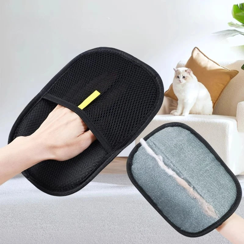 Guante Quitapelos Portátil Lavable para Mascotas – Limpieza de Ropa y Pelo de Animales
