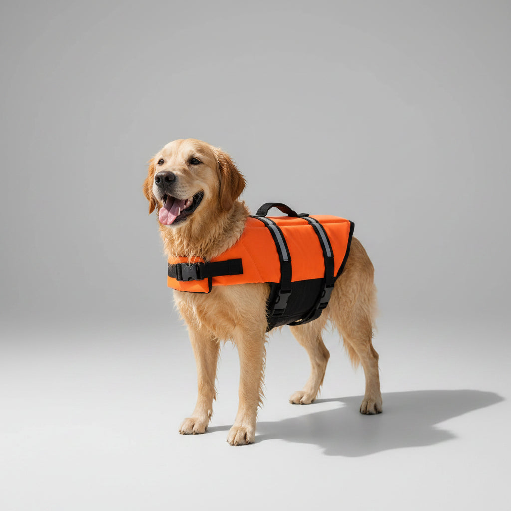 Chaleco Salvavidas para Perros con Reflectante y Asa de Rescate