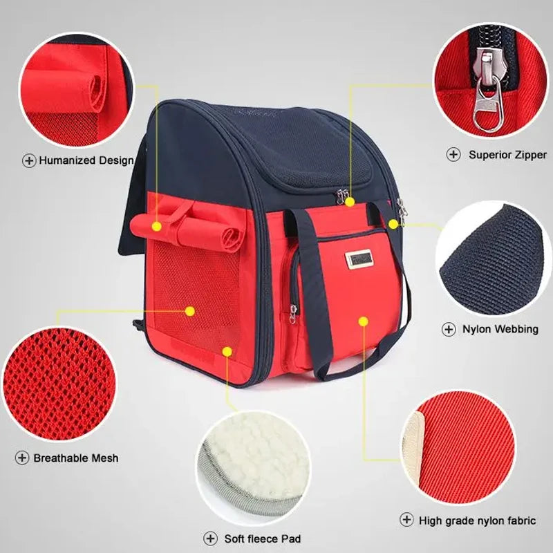 Mochila de Viaje Plegable para Mascotas – Impermeable y Multifuncional