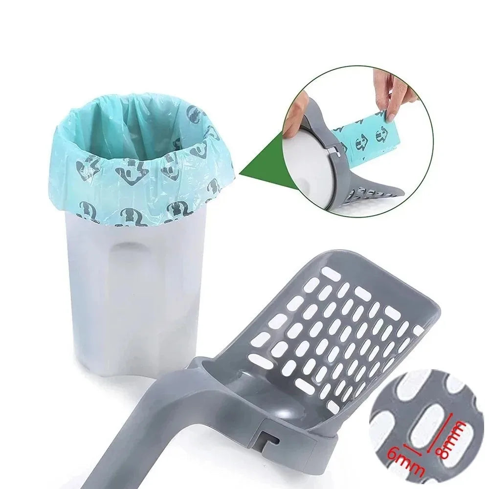 Palita para Arena de Gatos con Filtro para Caja de Arena y Baño Automático