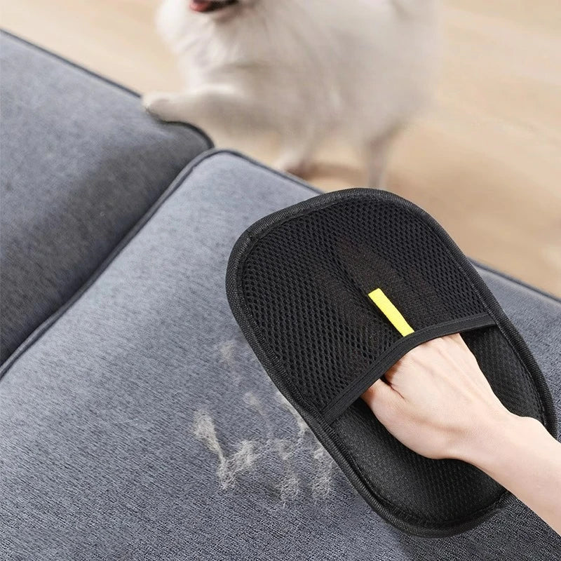 Guante Quitapelos Portátil Lavable para Mascotas – Limpieza de Ropa y Pelo de Animales