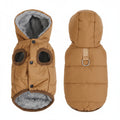 Parka con Capucha para Perros y Gatos Pequeños — Impermeable y Cálida