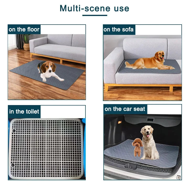 Pañal Reutilizable Absorbente para Perros | Manta Lavable de Entrenamiento, Cama y Protector de Asiento para Mascotas