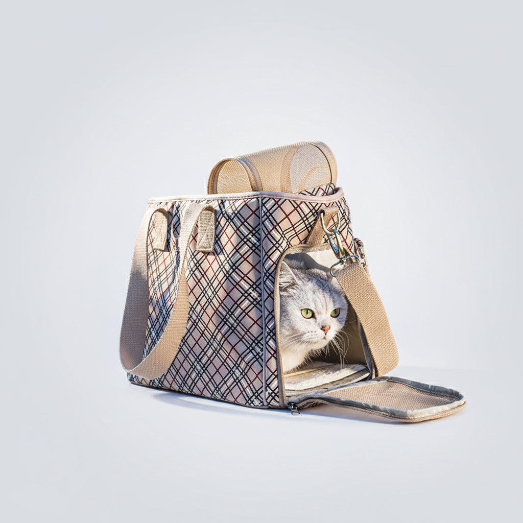 Mochila Transportadora Expandible para Gatos y Perros Pequeños