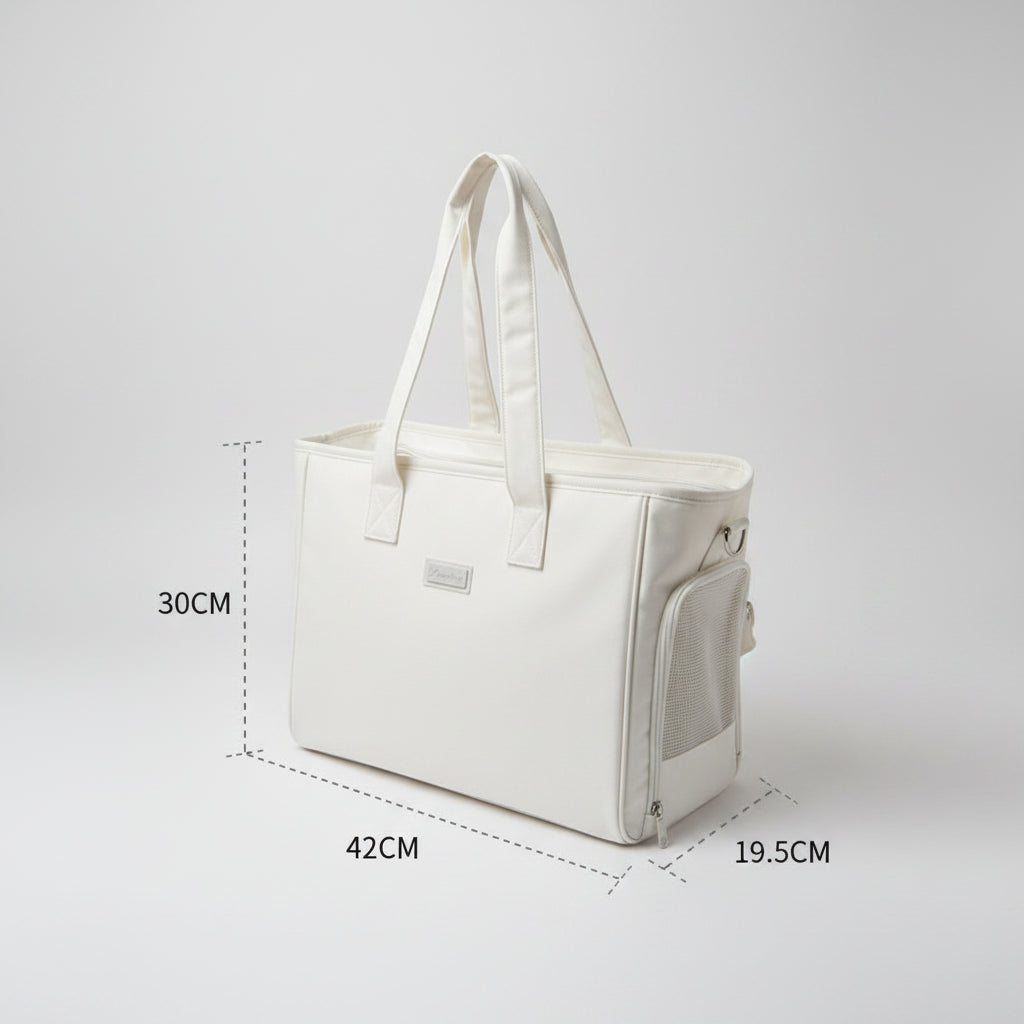 Mochila Transportadora Expandible para Gatos y Perros Pequeños
