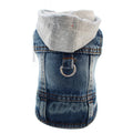 Chaqueta de Jean con Capucha para Perros y Gatos