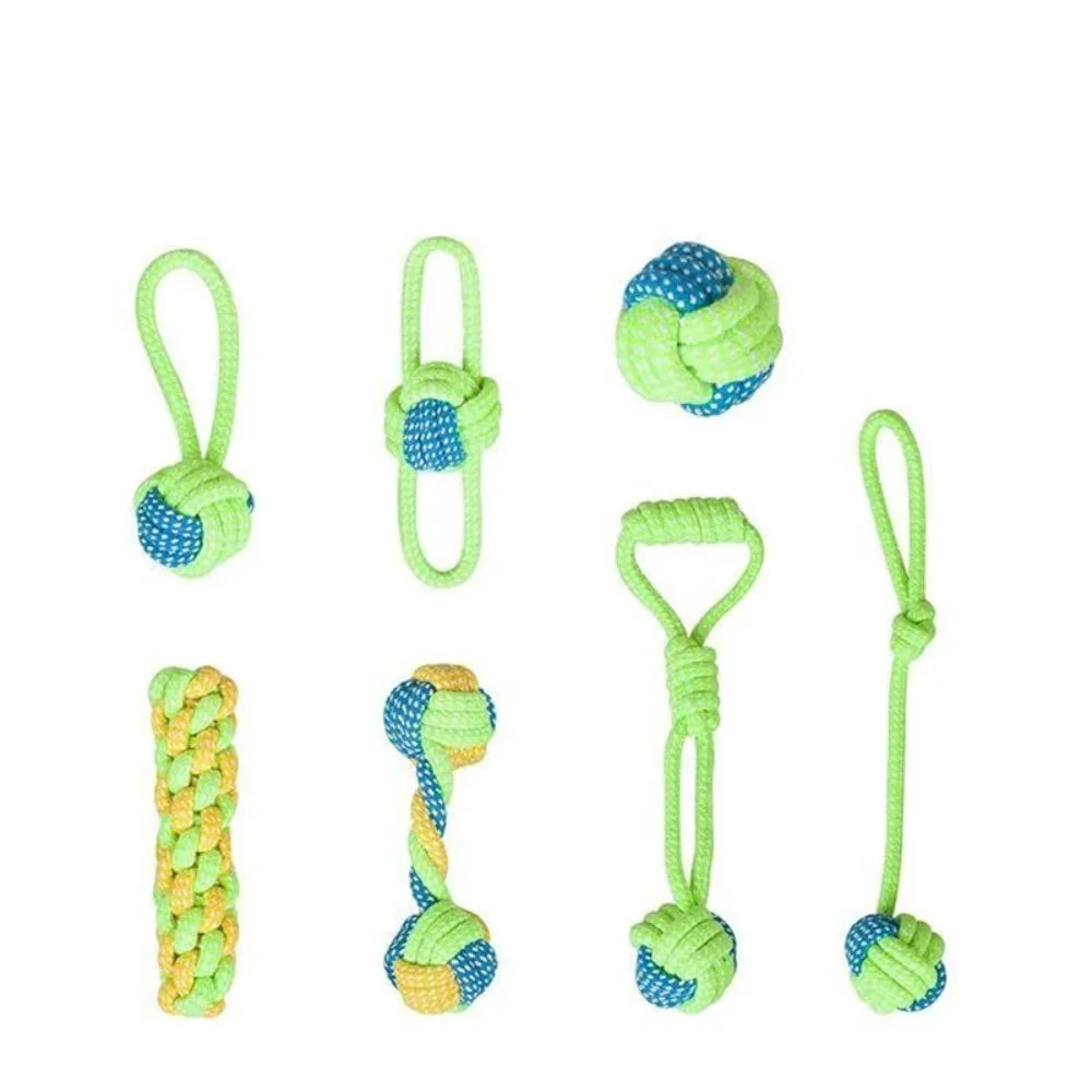 Juguete de Cuerda con Pelota para Perros – Molar y Entrenamiento